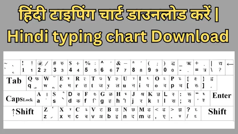 Hindi typing chart Download