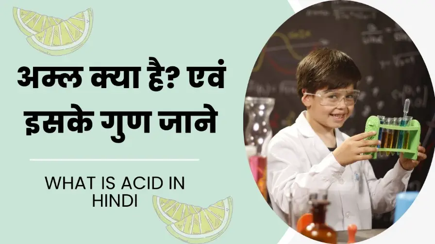 अम्ल क्या है? इसका प्रयोग एवं गुणधर्म जाने | What is Acid in Hindi